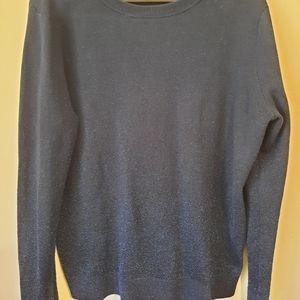 Womens navy blue sparkly sweater size xxl